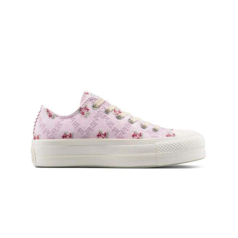 Converse - Women's Chuck Taylor All Star Platform Rose Cross Stitch Low Top Shoes (A13660C)