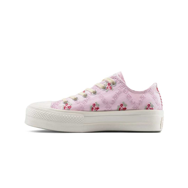 Converse - Women's Chuck Taylor All Star Platform Rose Cross Stitch Low Top Shoes (A13660C)