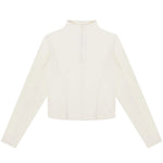 Converse - Women's Half-Zip Mock Neck Long Sleeve Top (10027392 A01)