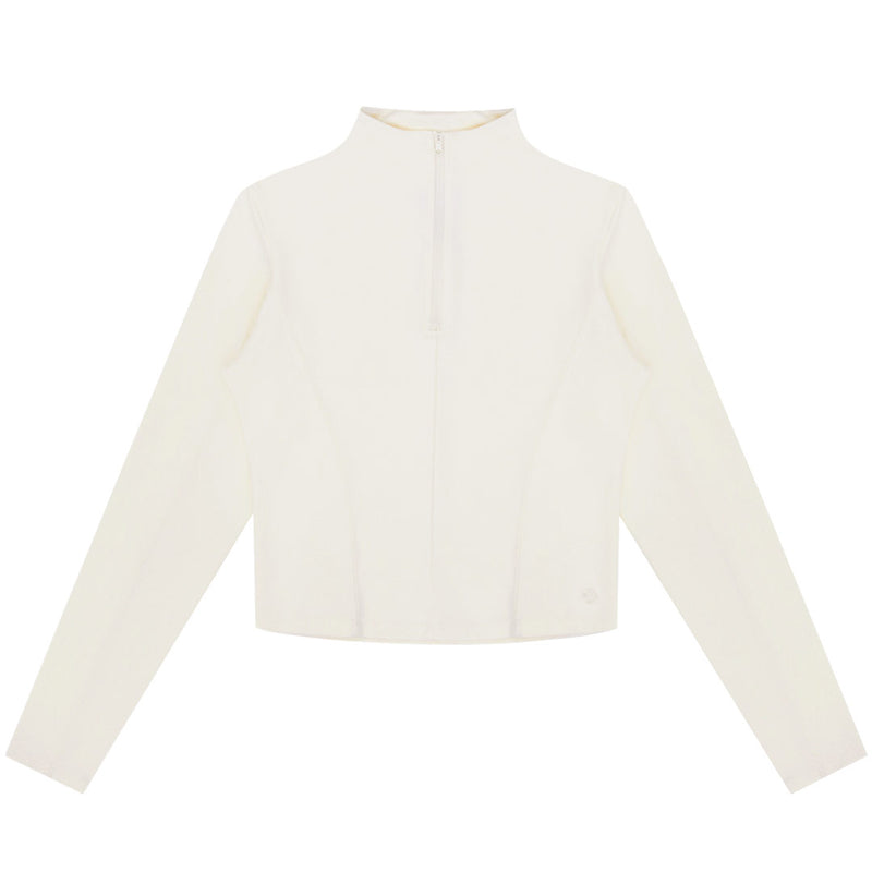 Converse - Women's Half-Zip Mock Neck Long Sleeve Top (10027392 A01)