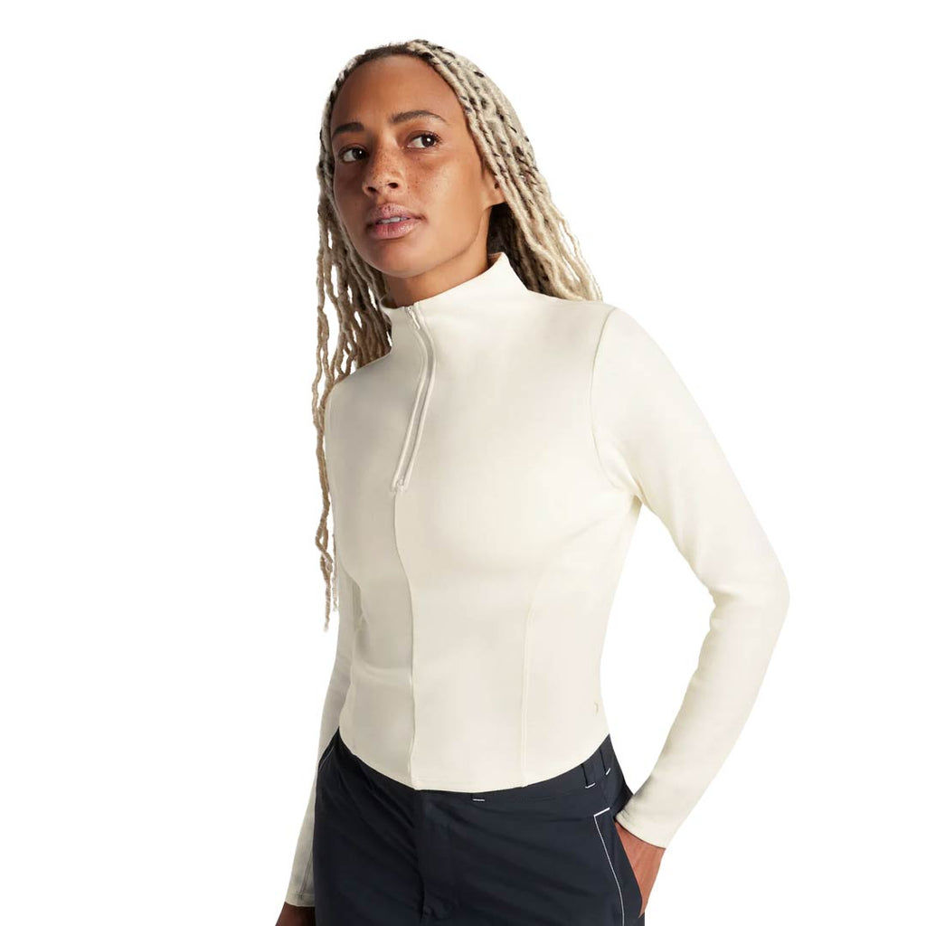 Converse - Women's Half-Zip Mock Neck Long Sleeve Top (10027392 A01)