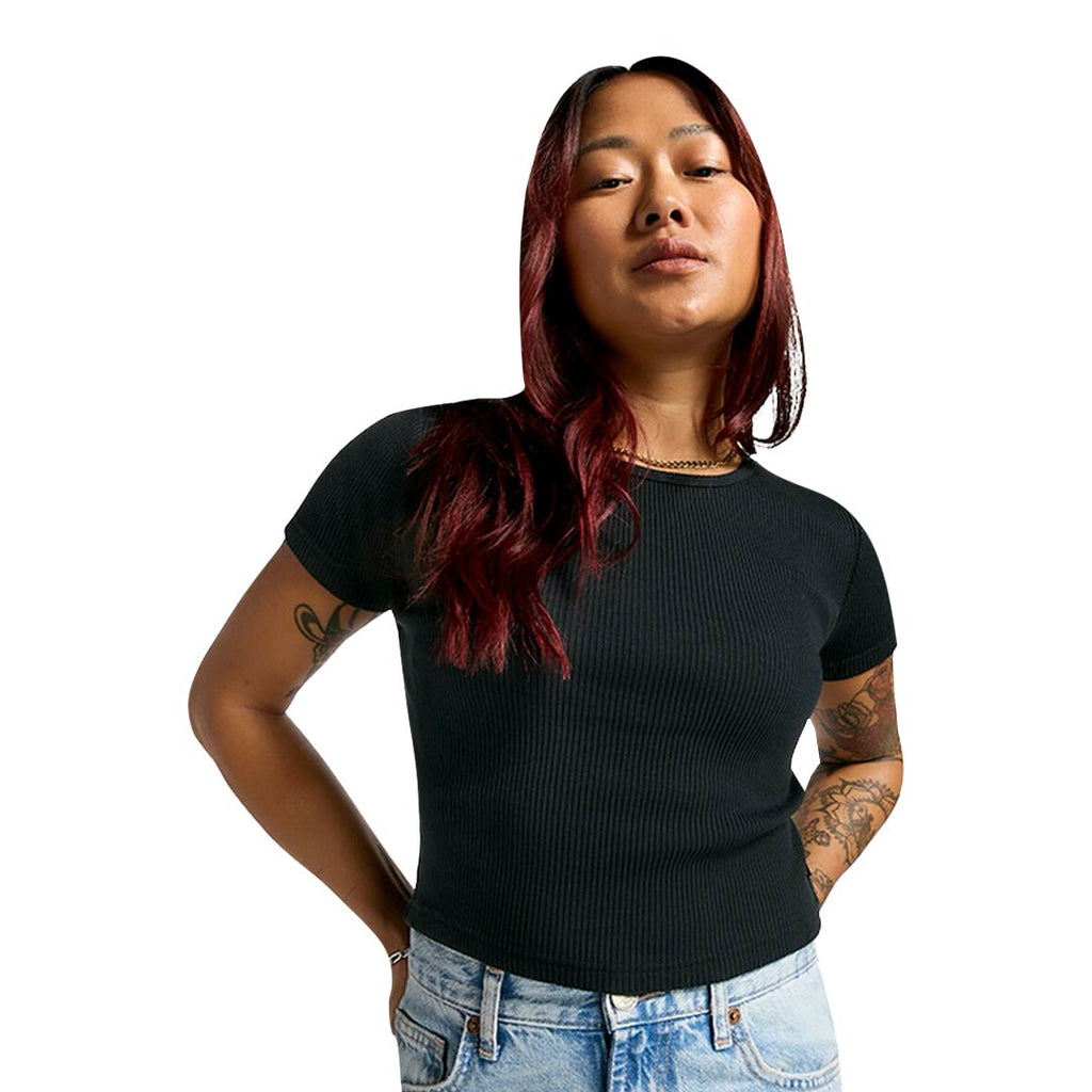 Converse - Women's Ribbed Slim T-Shirt (10027490 A03)