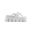 Cougar - Sandales compensées en cuir Abba Luxmotion pour femme (ABBA-SLV)