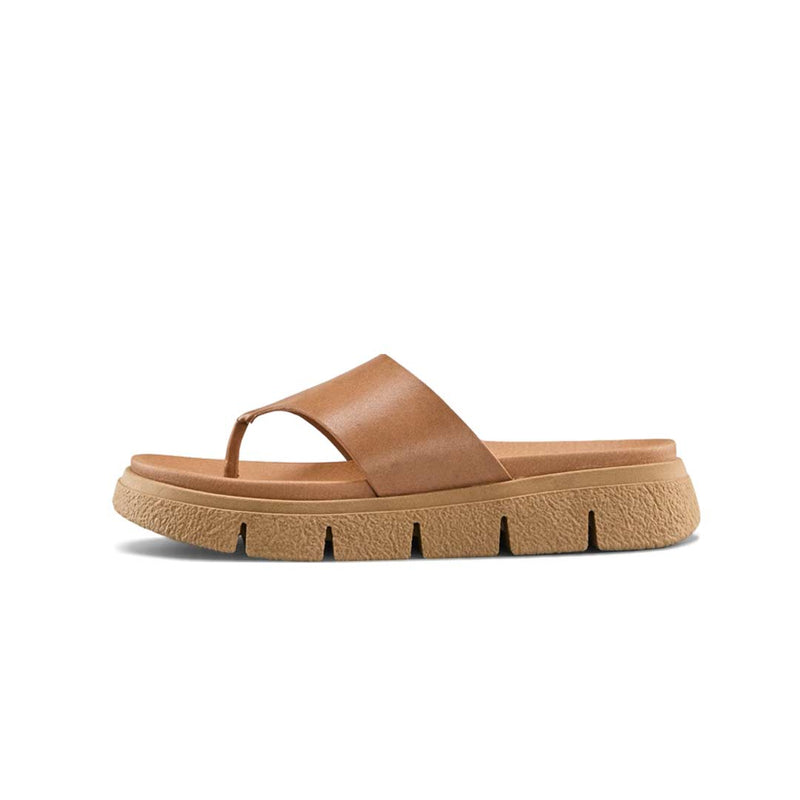 Cougar - Women's Ponyo Luxmotion Leather Thong Sandals (PONYO-TAN)