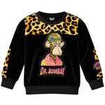 Kids' Dr. Bombay Velour Crewneck Sweatshirt (2DRK70102 BLK)