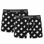 Crooks & Castles - Men's 2 Pack Airgun Boxer Briefs (QS190902 BLK)