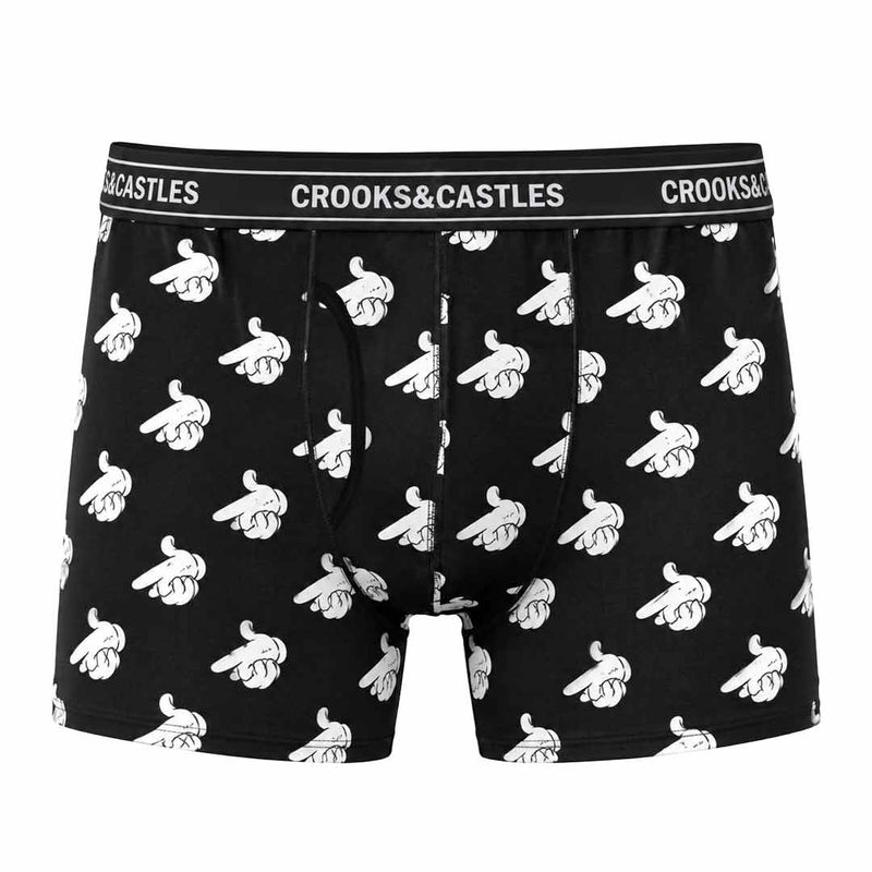 Crooks & Castles - Men's 2 Pack Boxer Briefs (AC190902 BLK)