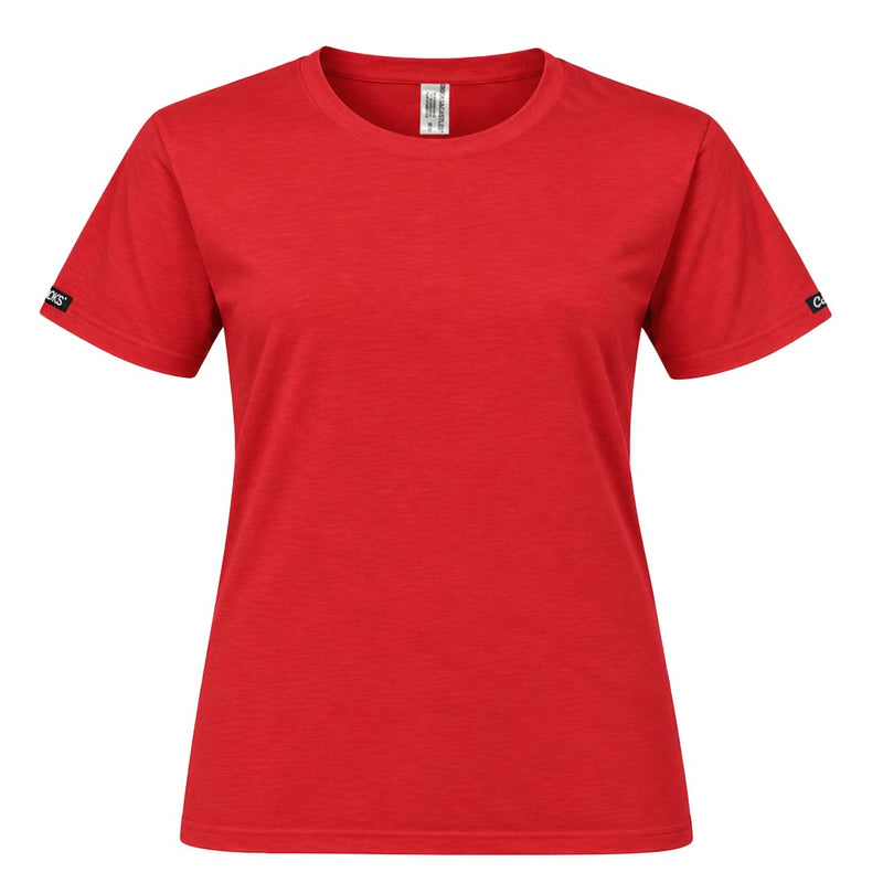 Crooks & Castles - Women's Blank Short Sleeve T-Shirt (LCRT001 RED)