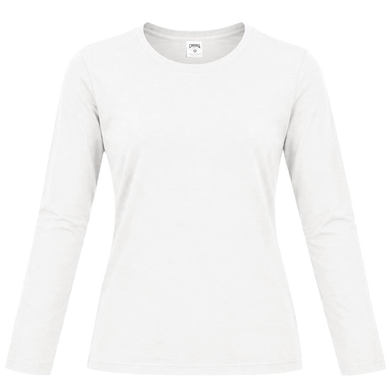 Crooks & Castles - Women's Blank Long Sleeve T-Shirt (5564LS WHT)