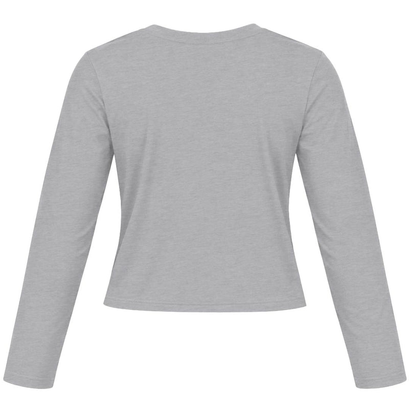 Crooks & Castles - Women's Long Sleeve Crop T-Shirt (LLCR001 HTHRGRY)