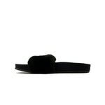 Dakota Fleece - Women's Fur Slides (FLF4287ADF BLK)