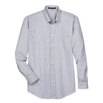 Devon & Jones - Men's Crown Collection Banker Stripe Woven Dress Shirt (D645 54)