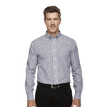 Devon & Jones - Men's Crown Collection Banker Stripe Woven Dress Shirt (D645 54)