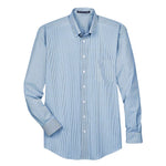 Devon & Jones - Men's Crown Collection Banker Stripe Woven Dress Shirt (D645 55)