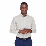 Devon & Jones - Men's Crown Collection Gingham Check Woven Dress Shirt (D640 19)