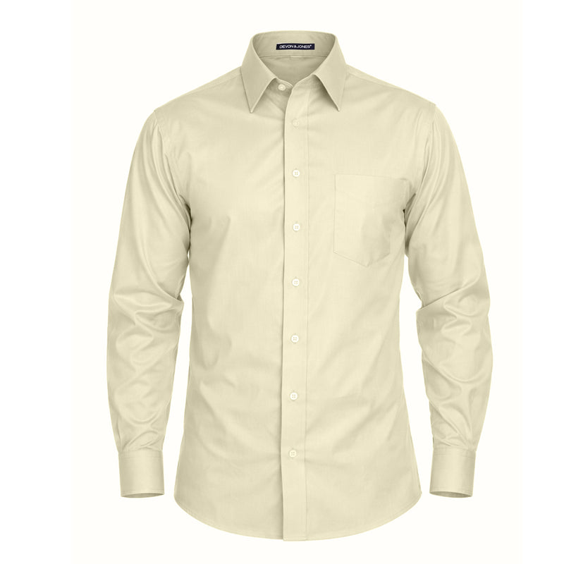 Devon & Jones - Men's Crown Collection Solid Stretch Twill Woven Dress Shirt (DG530 76)