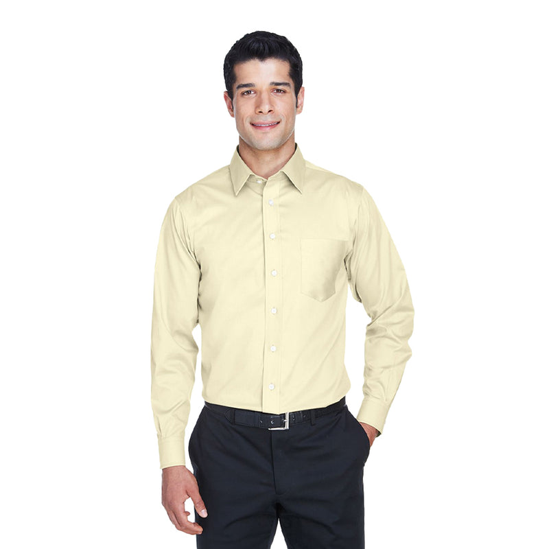 Devon & Jones - Men's Crown Collection Solid Stretch Twill Woven Dress Shirt (DG530 76)