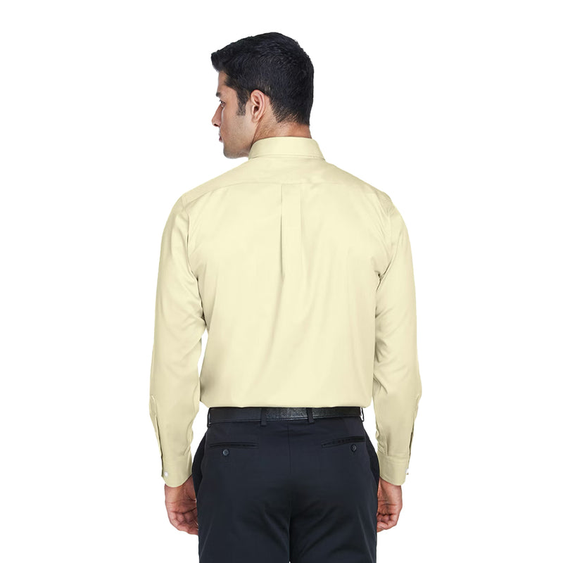 Devon & Jones - Men's Crown Collection Solid Stretch Twill Woven Dress Shirt (DG530 76)