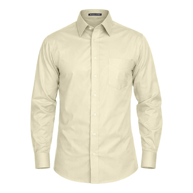 Devon & Jones - Men's Crown Collection Solid Stretch Twill Woven Dress Shirt (DG530 76)