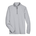 Devon & Jones - Men's Crownlux Performance Micro-Stripe Quarter Zip Pullover (DG480 BLK)
