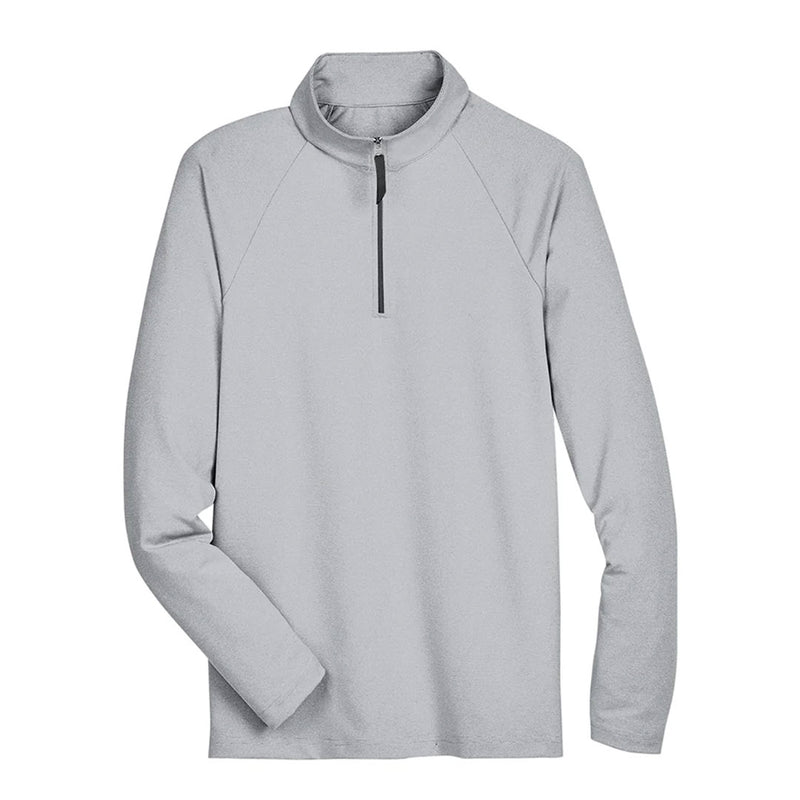 Devon & Jones - Men's Crownlux Performance Micro-Stripe Quarter Zip Pullover (DG480 BLK)