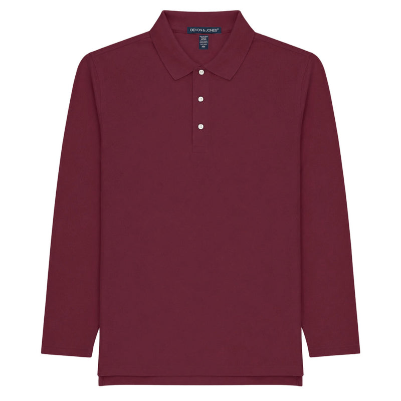 Devon & Jones - Men's DRYTEC20 Performance Long Sleeve Polo (DG170 60)