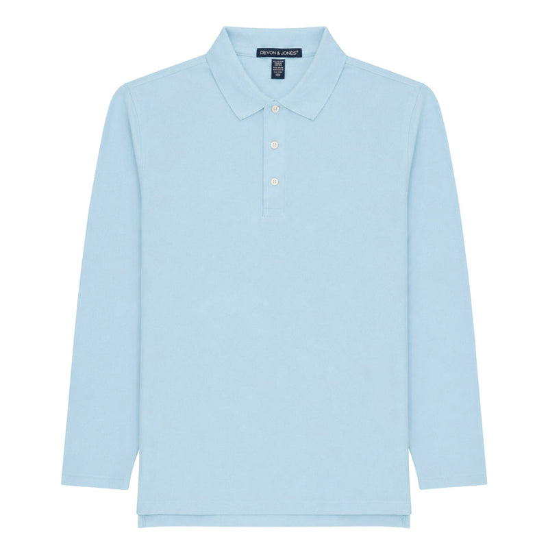 Devon & Jones - Men's DRYTEC20 Performance Long Sleeve Polo (DG170 74)