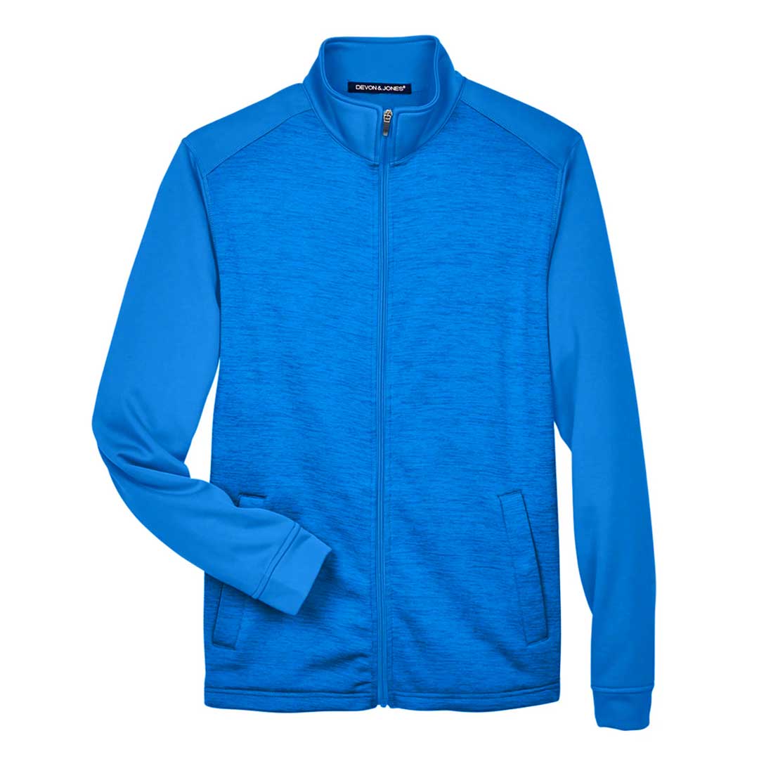 Devon & Jones - Men's Newbury Colorblock Fleece Full Zip Jacket