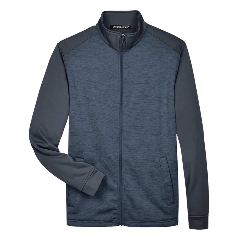 Devon & Jones - Men's Newbury Malange Fleece Full Zip Jacket (DG796 PM)