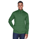 Devon & Jones - Men's Newbury Melange Fleece 1/4 Zip Pullover (DG798 RN)