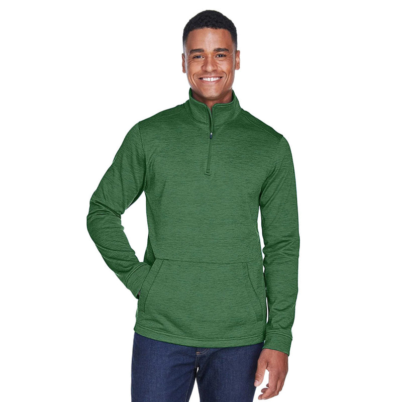 Devon & Jones - Men's Newbury Melange Fleece 1/4 Zip Pullover (DG798 RN)