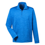 Devon & Jones - Men's Newbury Melange Fleece Quarter Zip Pullover (DG798 NK)