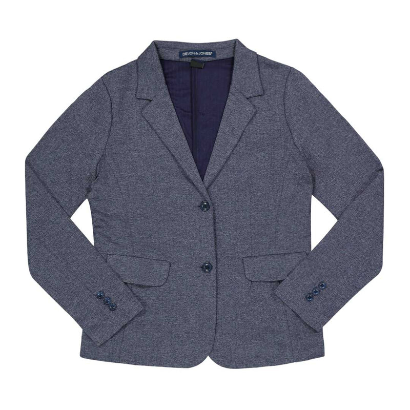 Devon & Jones - Women's Double Knit Heringbone Blazer (D886W 50)