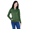 Devon & Jones - Women's Newbury Colorblock Melange Fleece Full Zip Jacket (DG796W NG)