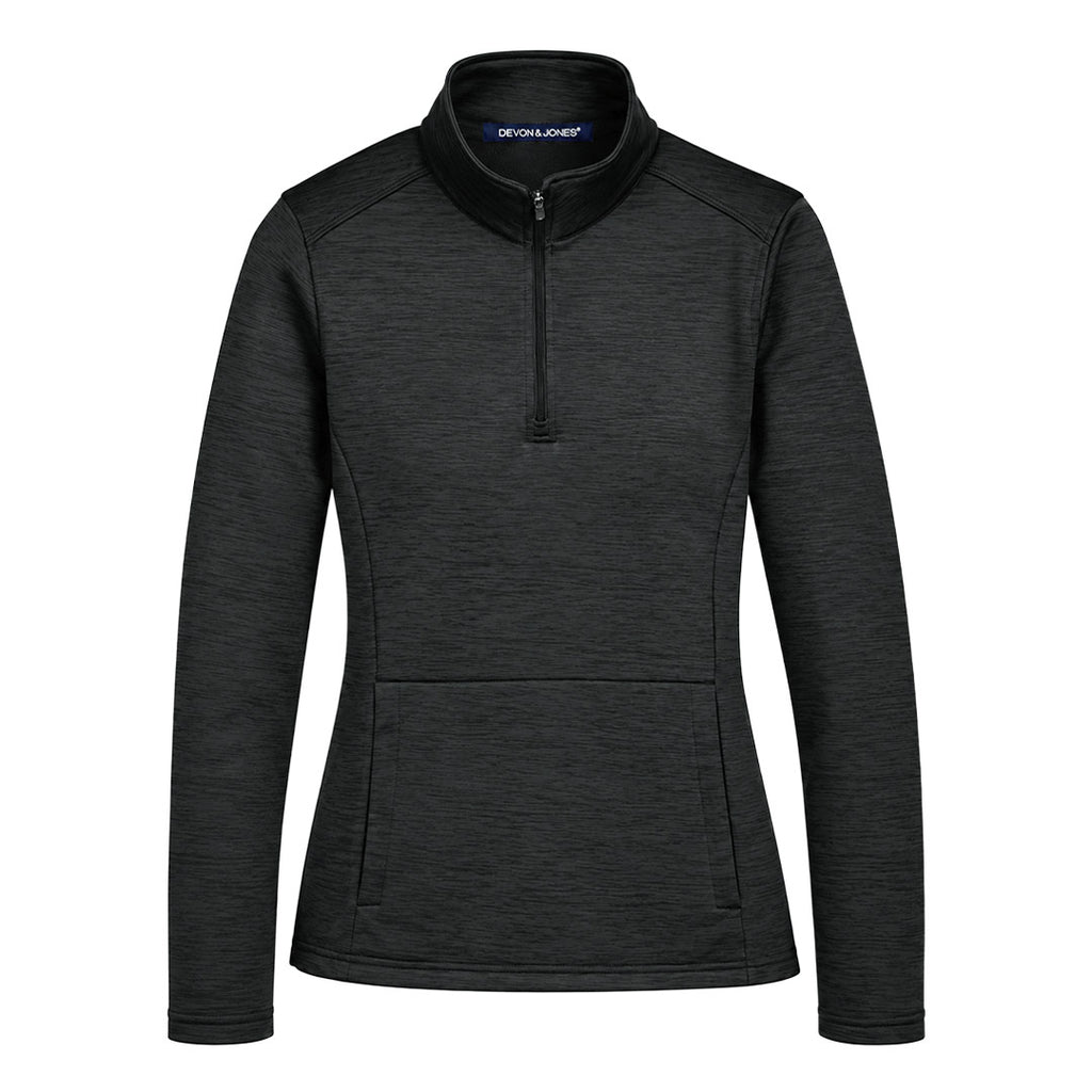 Devon & Jones - Women's Newbury Melange Fleece Quarter Zip