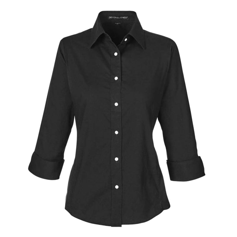 Devon & Jones - Women's Perfect Fit 3/4 Sleeve Poplin Dress Shirt (DP625W 51)