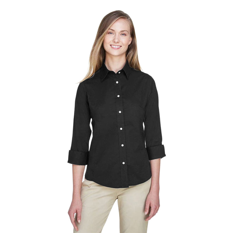 Devon & Jones - Women's Perfect Fit 3/4 Sleeve Poplin Dress Shirt (DP625W 51)