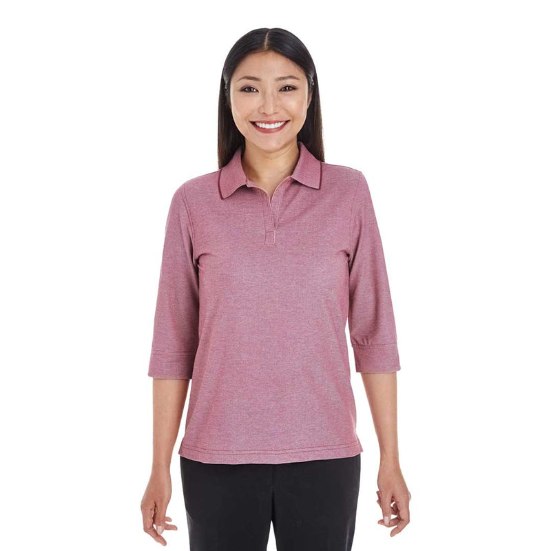 Devon & Jones - Women's Pima-Tech Oxford Pique Polo (DG220W BUR)