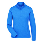 Devon & Jones- Women's Newbury Melange Fleece Quarter Zip Pullover (DG798W NK)