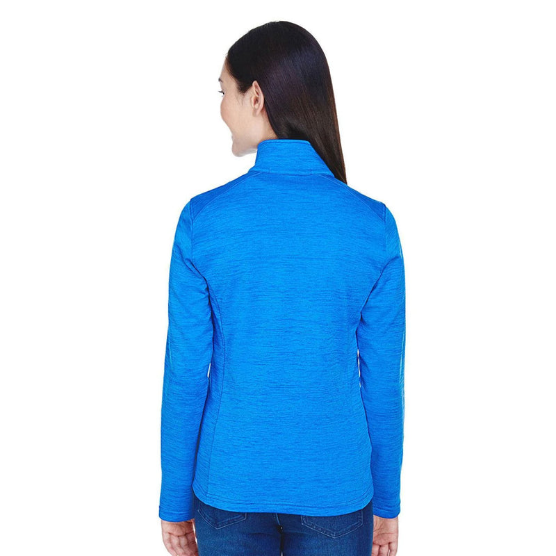 Devon & Jones- Women's Newbury Melange Fleece Quarter Zip Pullover (DG798W NK)