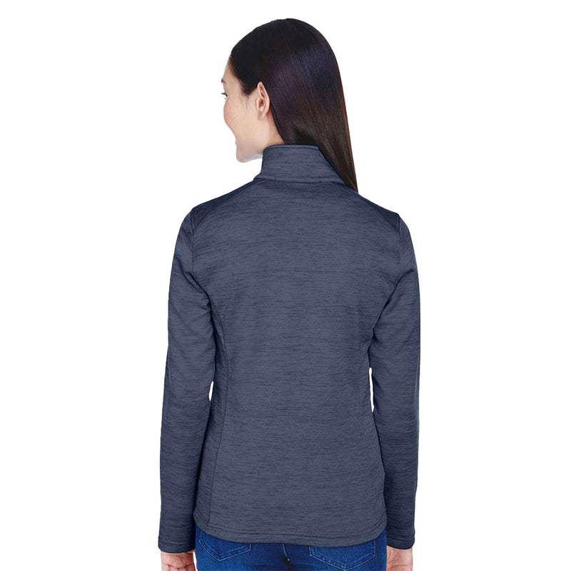 Devon & Jones- Women's Newbury Melange Fleece Quarter Zip Pullover (DG798W PN)