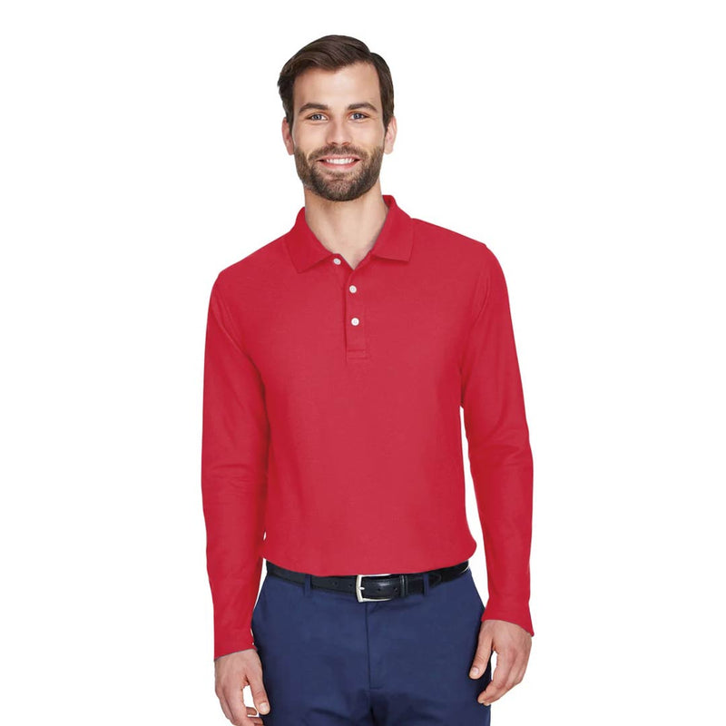 Devon & Jones - Men's DRYTEC20 Performance Long Sleeve Polo (DG170 52)
