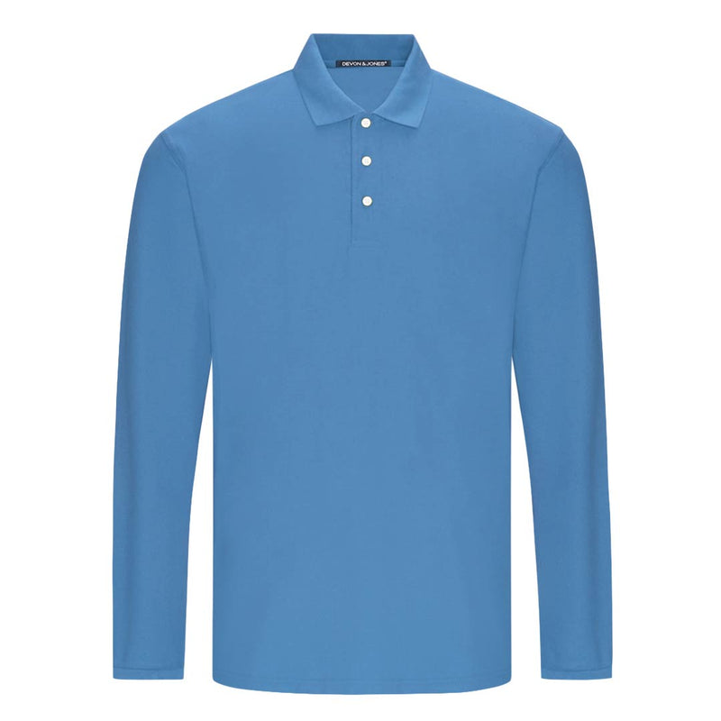 Devon & Jones - Men's DRYTEC20 Performance Long Sleeve Polo (DG170 55)