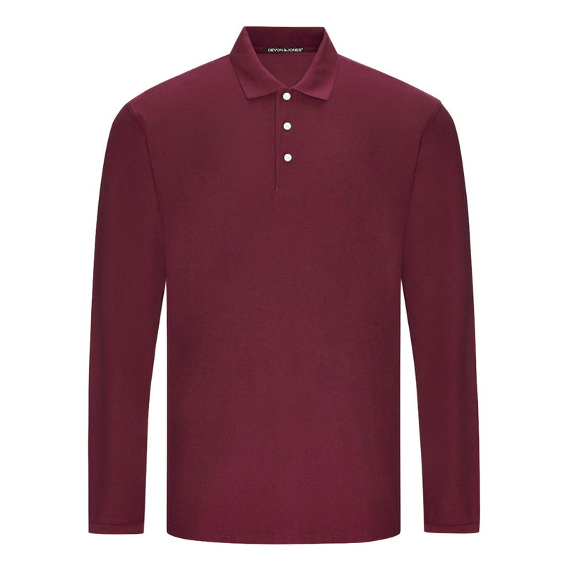 Devon & Jones - Men's DRYTEC20 Performance Long Sleeve Polo (DG170 60)