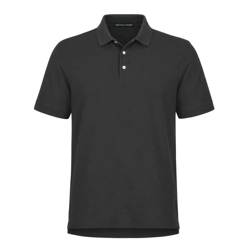 Devon & Jones - Men's Tall Pima Pique Polo (D100T BLK)