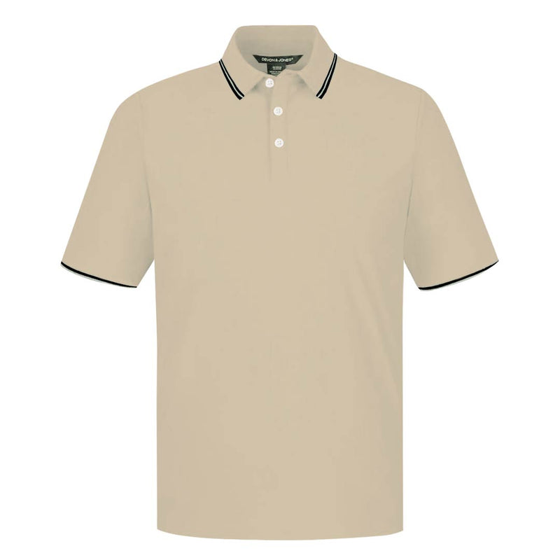 Devon & Jones - Men's Tipped Perfect Interlock Polo (D140 STNVY)