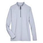 Devon & Jones - Women's CrownLux Performance Micro-Stripe 1/4 Zip Pullover (DG480W NVY)