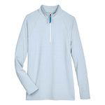 Devon & Jones - Women's CrownLux Performance Micro-Stripe 1/4 Zip Pullover (DG480W OBLU)