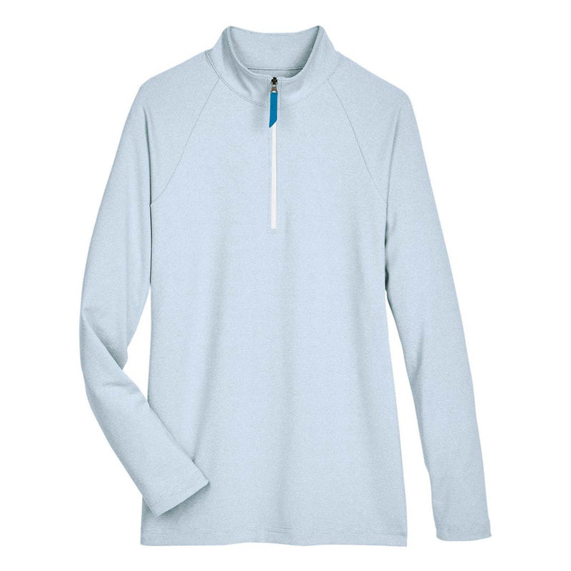 Devon & Jones - Women's CrownLux Performance Micro-Stripe 1/4 Zip Pullover (DG480W OBLU)