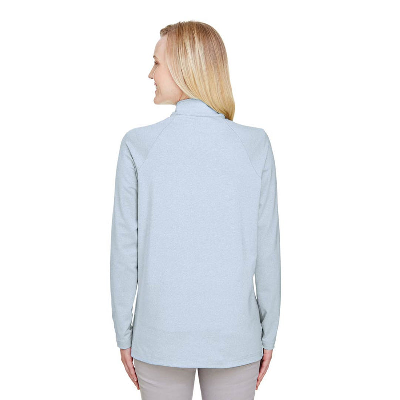 Devon & Jones - Women's CrownLux Performance Micro-Stripe 1/4 Zip Pullover (DG480W OBLU)